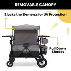 Delta Children's Jeep Wrangler Deluxe 4-Seater Stroller Wagon