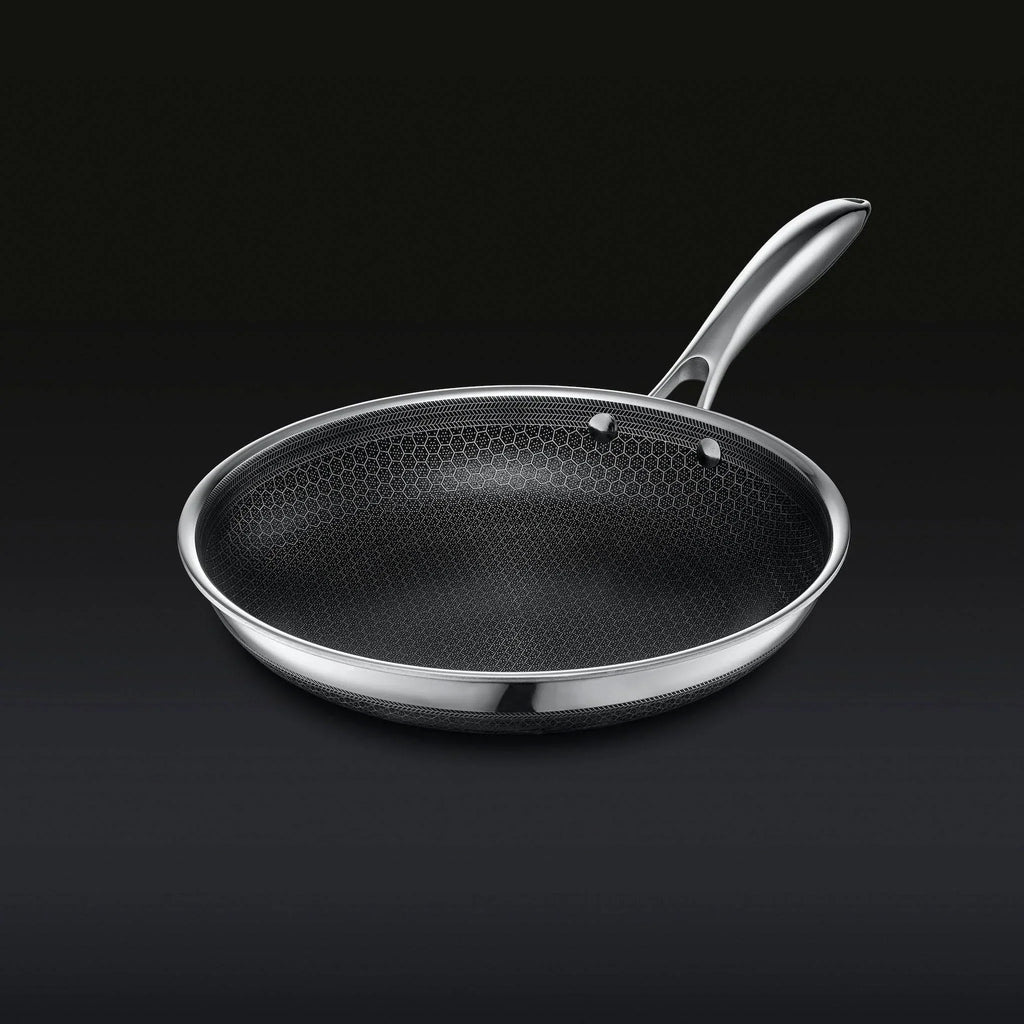 HexClad 6 Piece Hybrid Stainless Steel Cookware Pan Set