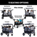 Delta Children's Jeep Wrangler Deluxe 4-Seater Stroller Wagon