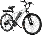 Adult Electric Bike, 350W BAFANG Motor (500W Peak), 4A 3H Fast Charging, 468Wh Li-Ion Battery, 21 Speed Gears, Air Saddle, 45 Miles 20 MPH 26" Mountain Bike Electric Bike, ANSI/CAN/UL2849 Compliant