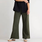 Army Green High Waisted Wide Leg Jeans