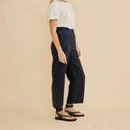 Navy Blue Linen Trousers Pants